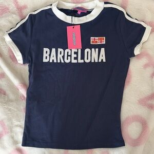 Edikted Barcelona Navy Blue T-Shirt